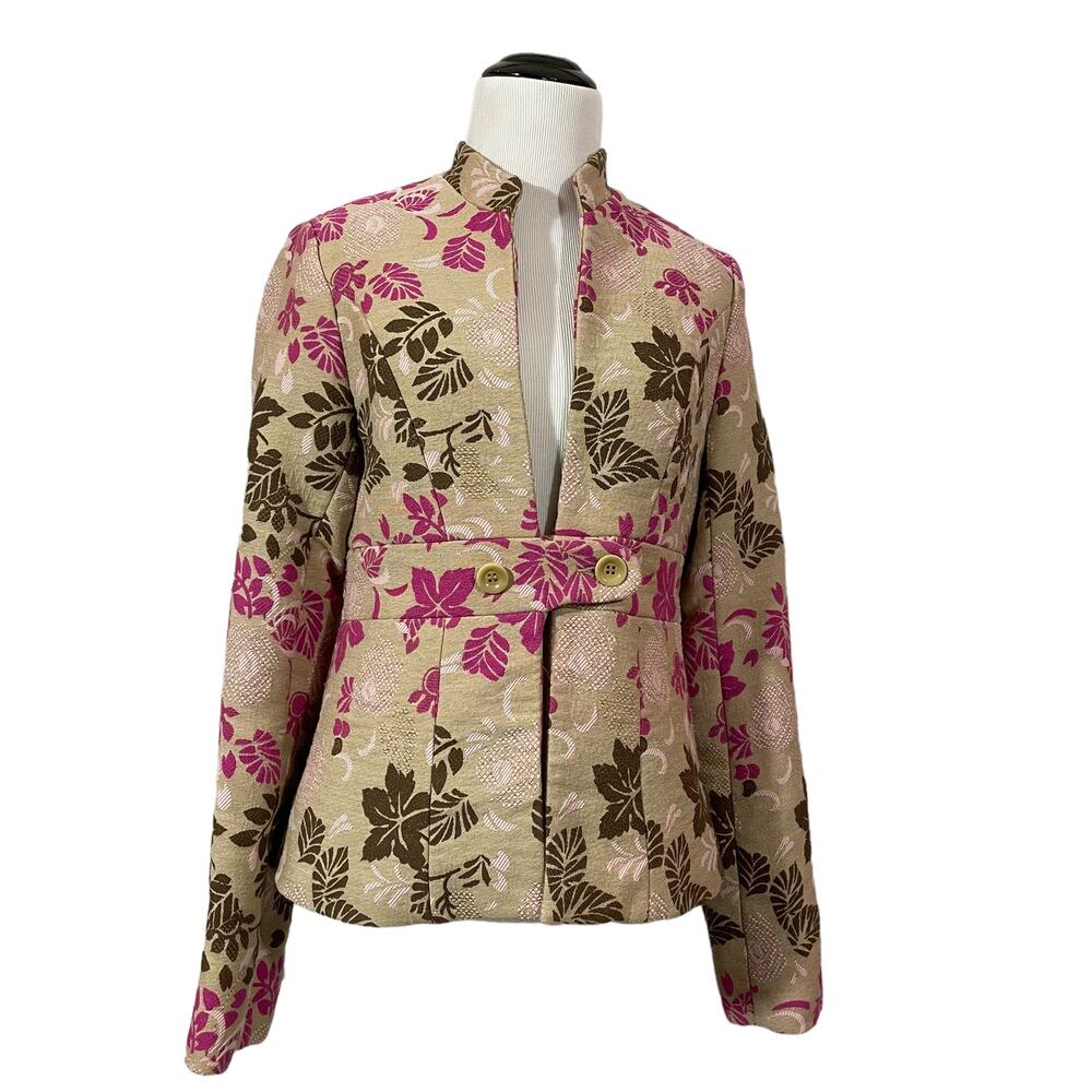 Vintage Liquid Floral Brocade Jacket - 6